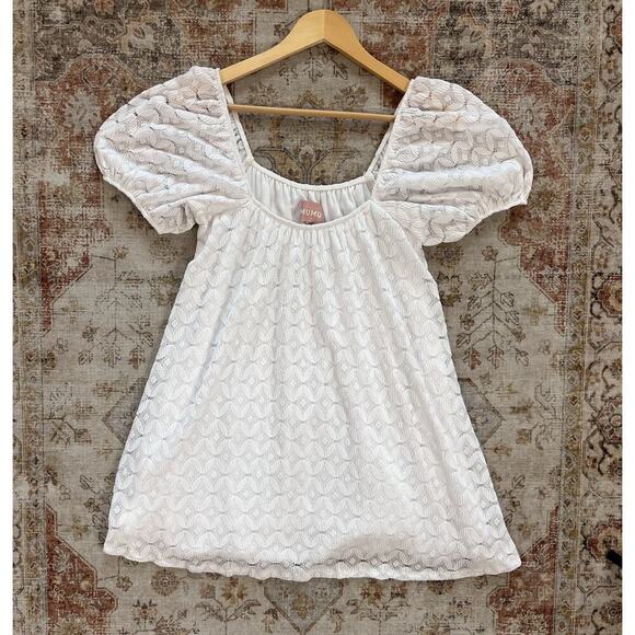 Show Me Your MuMu Dresses & Skirts - Show Me Your Mumu Flora Spacey Lacey White Mini Dress Womens Size S